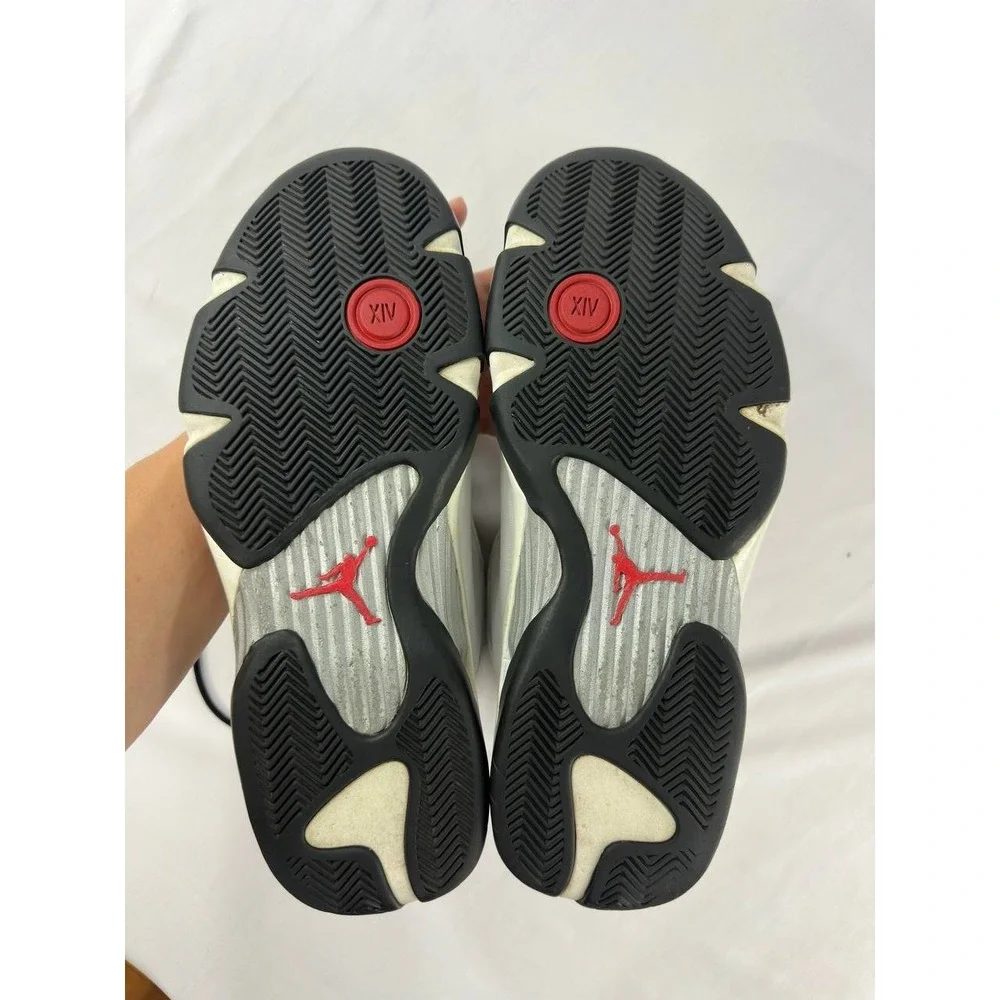 Nike Air Jordan 14 Retro 'Black Toe' 2014 487471-102 Men's Size 13